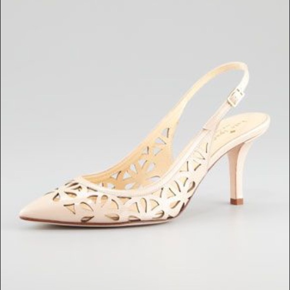 Kate Spade Jacey Cut Out Slingback Kitten Heels